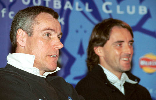 Peter Taylor, tränare Leicester och Roberto Mancini