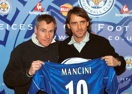 Peter Taylor, tränare Leicester och Roberto Mancini