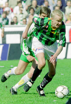 Gais  Niclas Fredriksson mot Hammarbys Johan Andersson