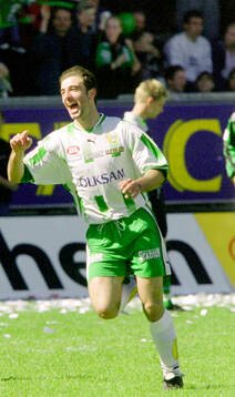 Hammarbys Kennedy Bakircioglu jublar