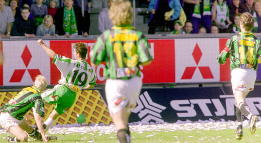 Hammarbys Kennedy Bakircioglu jublar