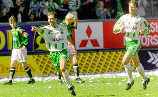 Hammarbys Kennedy Bakircioglu jublar