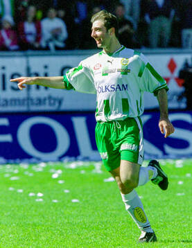 Hammarbys Kennedy Bakircioglu jublar