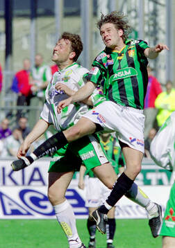 Hammarbys Andreas Bild mot Gais Lasse Johansson
