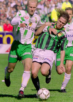 Hammarbys Mikael Andersson mot Gais Lasse Johansson