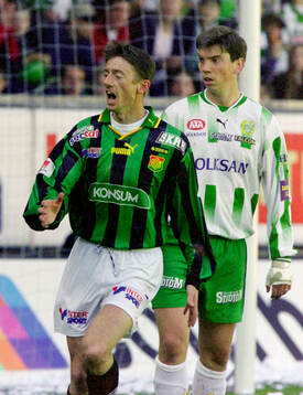 Gais Magnus Gustafsson och Hammarbys Johan Andersson