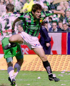 Gais Lars-Henrik Enered mot Hammarbys Hans Eskilsson