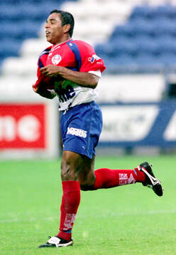 Helsingborgs Alvaro Santos jublar