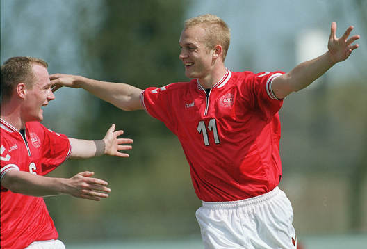 Danmark-Sverige 1-2. Mogens Laursen och Kasper Bogelund,
