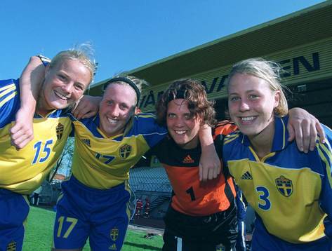Fyra Kristianstadstjejer medverkade i laget som besegrade