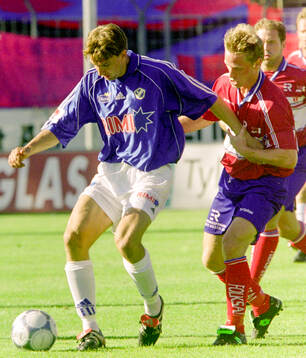 Halmstads Mikael Rosén mot Örgrytes Martin Ulander