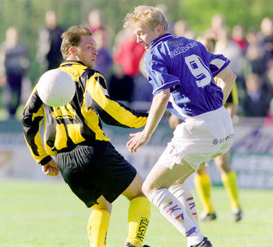 Trelleborgs Johan Andersson mot Häckens Ulf Hollsten