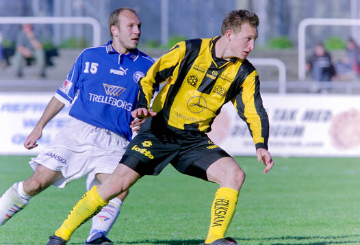 Häckens Kim Källström mot Trelleborgs Tommi Grönlund