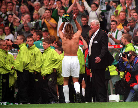Fotboll, Celtic, Henrik Larsson i sin comeback