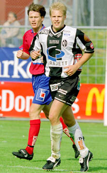 Landskronas målskytt Matthias Eklund