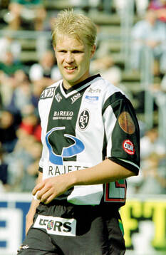 Landskronas målskytt Matthias Eklund