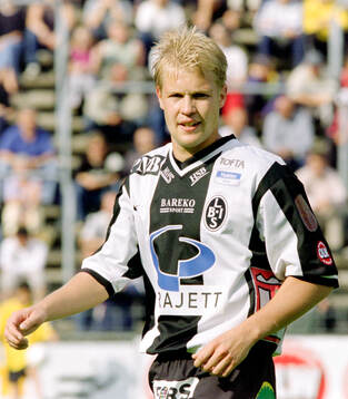 Landskronas målskytt Matthias Eklund