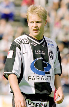 Landskronas målskytt Matthias Eklund