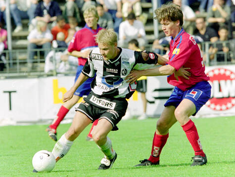Landskronas målskytt Matthias Eklund