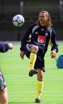 Det var en avspänd och spelsugen Henrik Larsson var
