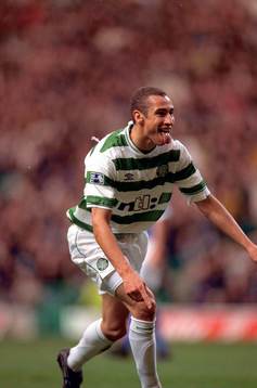 Henrik Larsson, Celtic (Jubel)