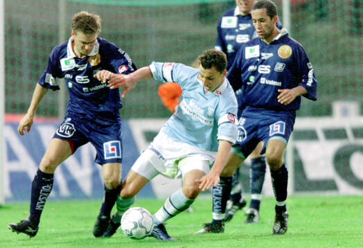 Malmös Zlatan Ibrahimovic mot Umeås Börn Nilsson och