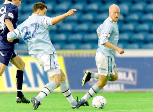 Malmös Zlatan Ibrahimovic och Olof Persson