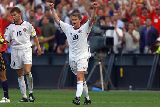 Ole Gunnar Solskjaer, Norge jublar