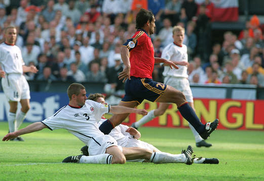 Fotboll, EM. Spanien - Norge