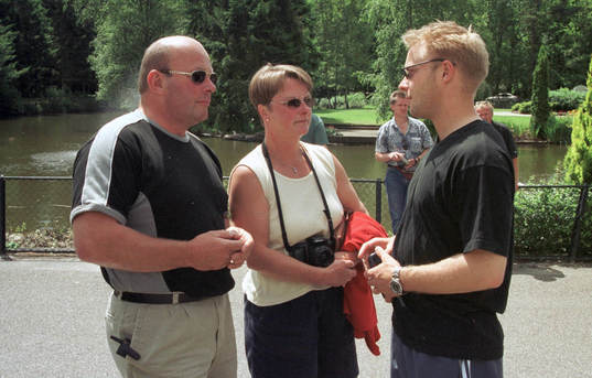 Anders Andersson med sina föräldrar
