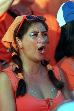 Fotboll, EM. Danmark - Holland