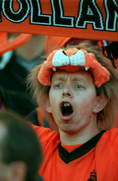 Fotboll, EM. Danmark - Holland