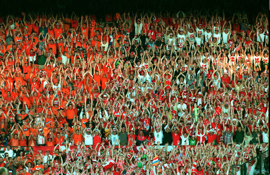 Fotboll, EM. Danmark - Holland