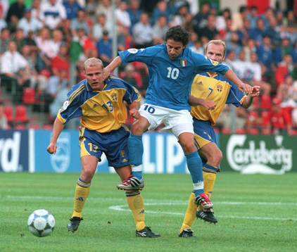 Fotboll, EM. Italien - Sverige
