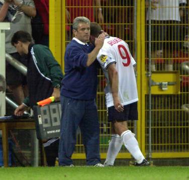 Kevin Keegan och Alan Shearer deppar
