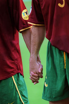 Fotboll, EM. Portugal - Tyskland
