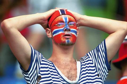 En förtvivlad Norsk supporter