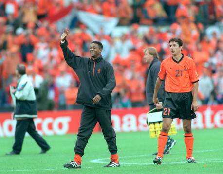 Patrick Kluivert  och Roy Makaay, Holland