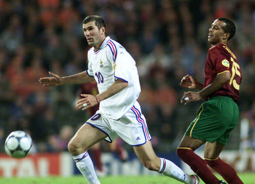 Zinedine Zidane, Frankrike och Francisco Costa Costinha,
