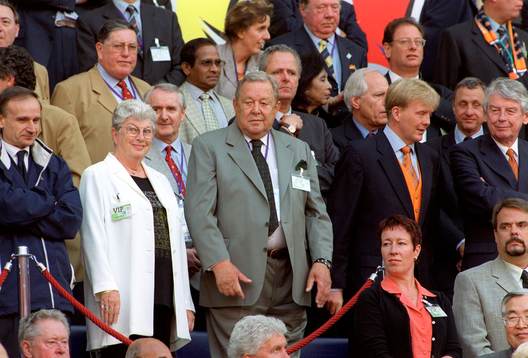 Lennart Johansson, President UEFA och Prins Vilhelm