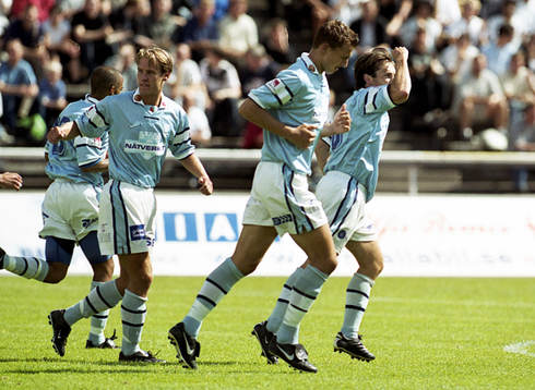 Hans Mattisson och Zlatan Ibrahimovic, Malmö jublar