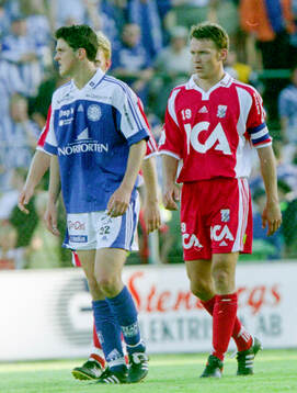 Sundsvalls Per Nilsson (t v) och Göteborgs Magnus
