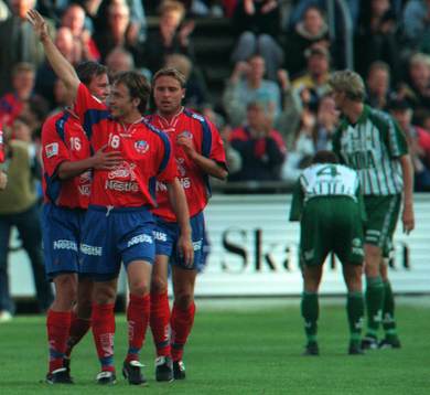 Stig Johansen och Niklas Sandberg, Helsingborg jublar