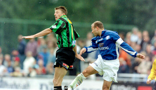 GAIS Magnus Gustafsson mot Trelleborgs Tommi Grönlund