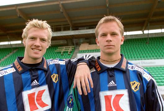 Christian Wilhelmsson och Tobias Linderoth