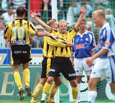 Andreas Hermansson, Hammarby, jubel