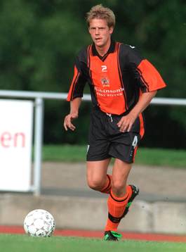 Fotboll, Kristianstad - Stockport. Fredrik Bryngelsson ,