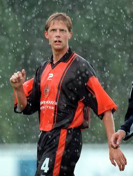 Fotboll, Kristianstad - Stockport. Fredrik Bryngelsson ,