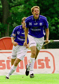Trelleborgs Mika Kottila jublar