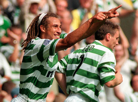 Henrik Larsson, Celtic (Jubel)